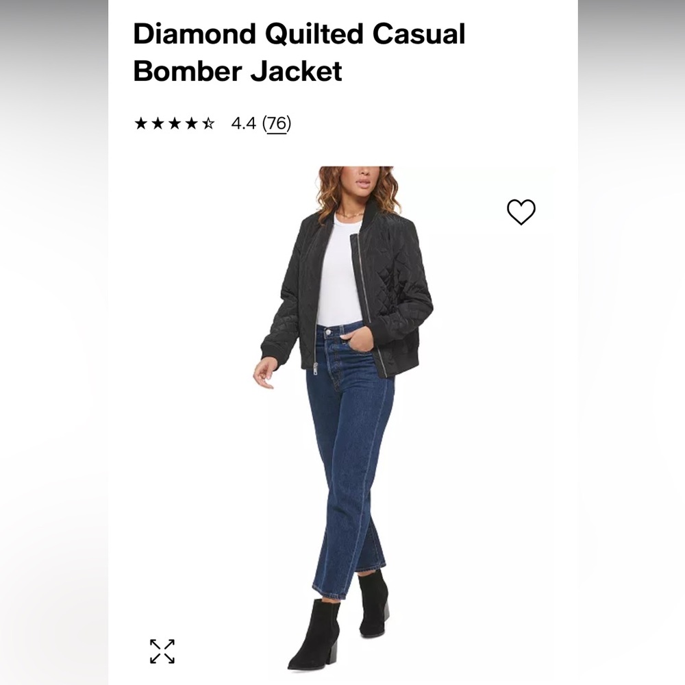 Levi’s diamond quilted bomber jacket